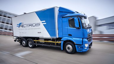 Vollelektrische Mercedes-Benz Lkw für den schweren Verteilerverkehr: Nachhaltig, vollelektrisch und leise: Mercedes-Benz eActros geht 2018 in den Kundeneinsatz