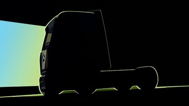 First taste of the series: Mercedes-Benz Trucks reveals teaser motif of the eActros 600 – new ways of designing 