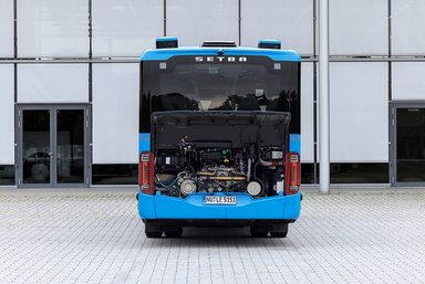 Setra S 515 LE test vehicle