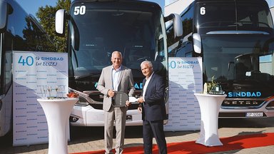 22 Reisebusse für polnisches Großunternehmen Sindbad