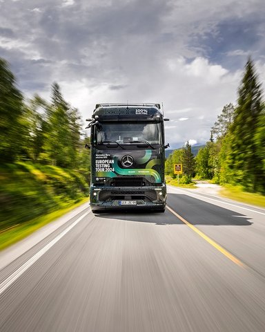 Electric European tour: eActros 600 test trucks complete the northernmost leg of the journey