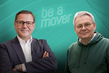 Zuverlässige Partnerschaften in der Transformation – Der neue „be a mover“ talk mit Dr. Marcus Schoenenberg, Leiter Globaler Einkauf und Lieferantenmanagement Daimler Truck, und Jörg Howe