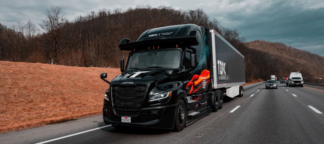 Autonomous Freightliner Cascadia Truck