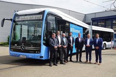 Fit for climate-friendly mobility: 14 eCitaro G buses for the municipal services of Ulm and Neu-Ulm