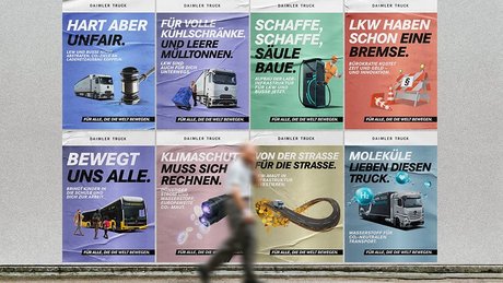 SCHAFFE, SCHAFFE, SÄULE BAUE – Daimler Truck startet Onlinekampagne mit politischen Forderungen  