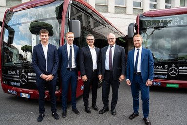 Rom wird elektrisch: Autoservizi Troiani erweitert seine E-Bus-Flotte mit 110 Mercedes-Benz eCitaro