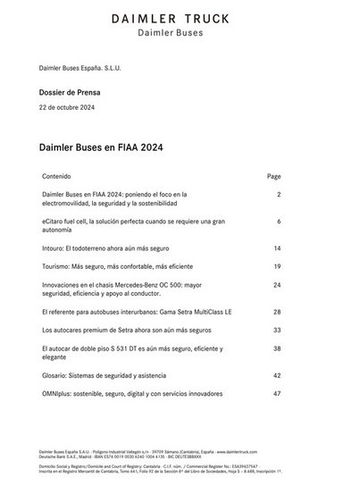 Daimler Buses at FIAA 2024