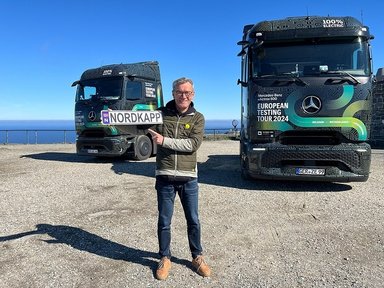 Electric European tour: eActros 600 test trucks complete the northernmost leg of the journey