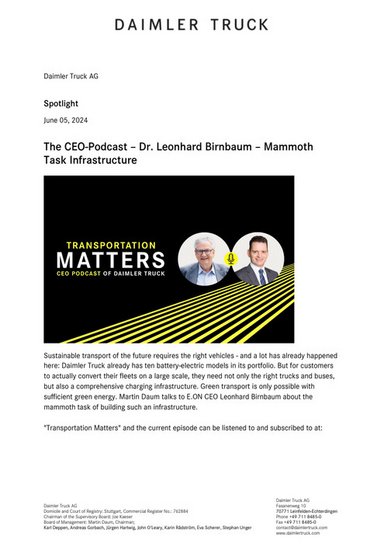 The CEO-Podcast – Dr. Leonhard Birnbaum – Mammoth Task Infrastructure