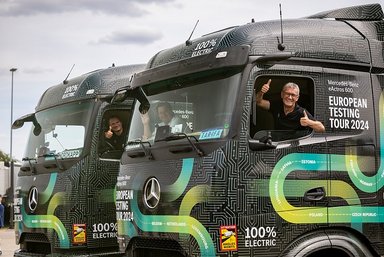 More than 15,000 kilometers traveled all-electric:  Mercedes-Benz eActros 600 testing tour throughout Europe completed successfully