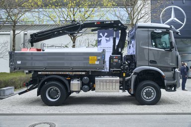 Daimler Nutzfahrzeuge auf der Bauma vom 8. – 14. April 2019 in München