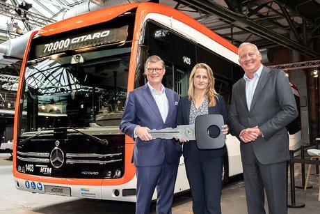 Rekord: 70.000 Citaro von Mercedes-Benz – der vollelektrisch angetriebene Jubiläumsbus eCitaro fährt in den Niederlanden