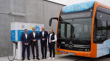 Neue Wasserstoff-Tankstellen für Stadtbusse