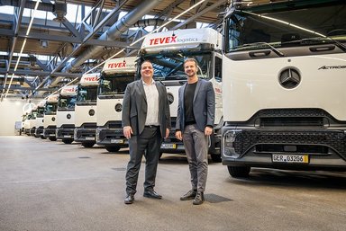 Tevex Logistics modernisiert seinen Fuhrpark mit 150 neuen Mercedes-Benz Actros L für mehr Effizienz und Sicherheit