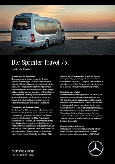 Sprinter Travel 75 Broschüre