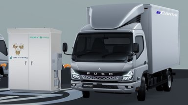 Daimler Truck Tochter FUSO erprobt Wiederverwertung von eCanter-Batterien in Energiespeichersystemen