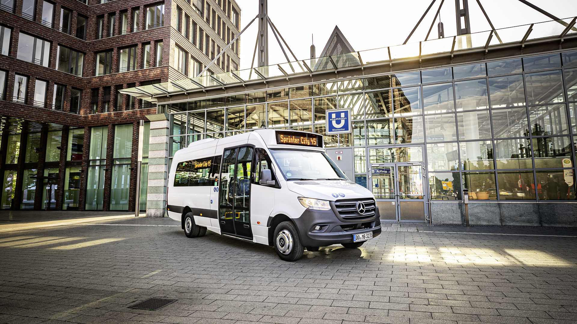 Two welcome additions to the minibuses bearing the three pointed star The Sprinter Transfer 45 and Sprinter City 45 Daimler Truck