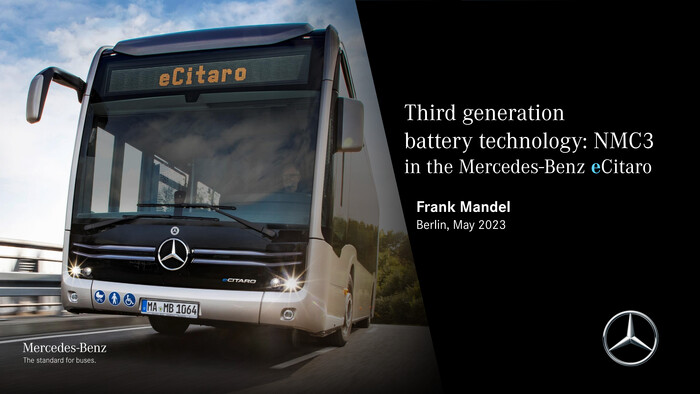 Third generation battery technology: NMC3 in the Mercedes-Benz eCitaro