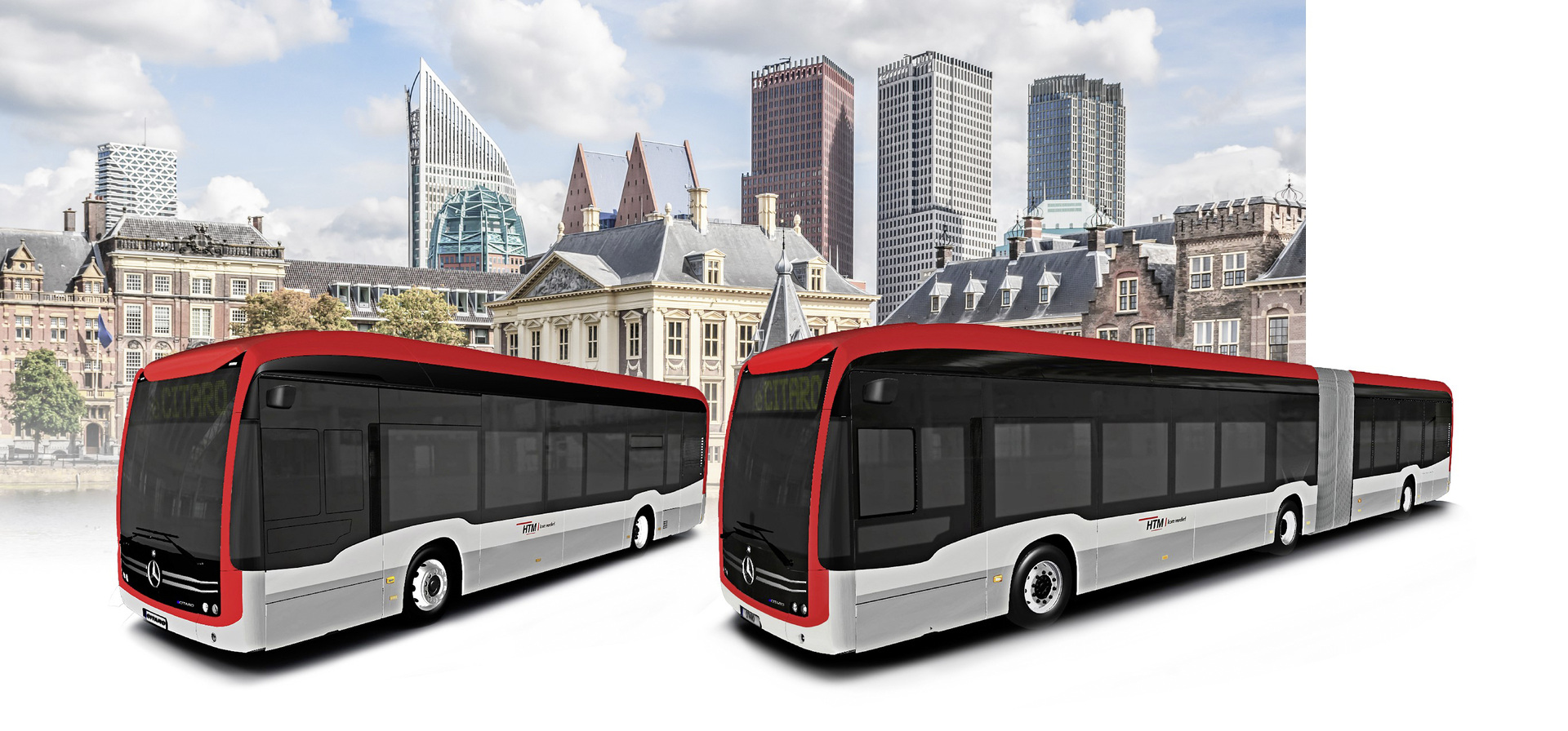 Den Haag wird grün: Daimler Buses liefert mindestens 95 eCitaro und E-Infrastruktur als schlüsselfertiges Komplettsystem an HTM