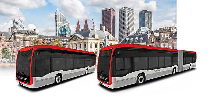 Den Haag wird grün: Daimler Buses liefert mindestens 95 eCitaro und E-Infrastruktur als schlüsselfertiges Komplettsystem an HTM