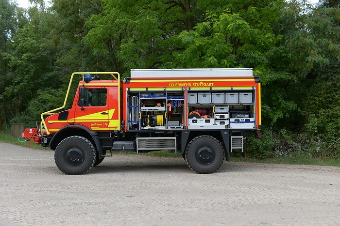 Reinforcement for extreme situations: Stuttgart Fire Department relies on all-terrain Unimog