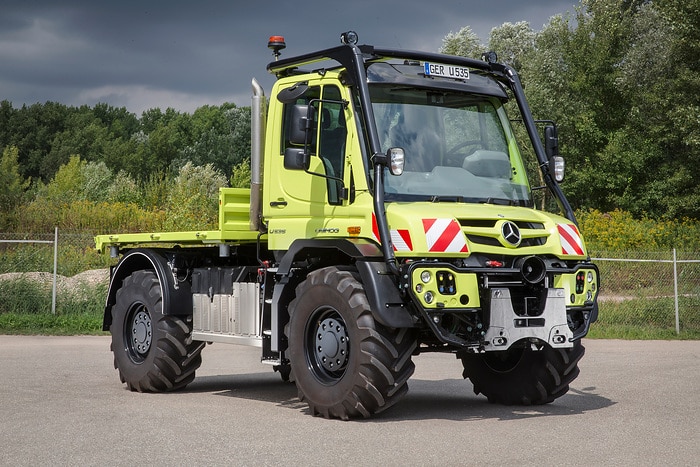 Unimog U 535 with tractor approval will be shown at Agritechnica