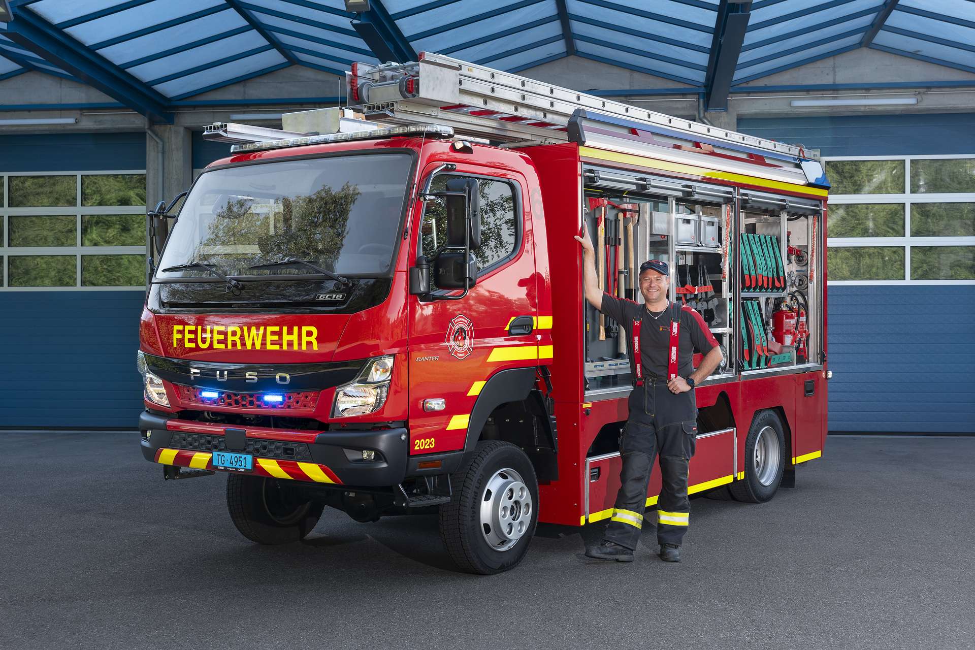 Retten, Löschen, Bergen, Schützen: FUSO Canter 4x4 im Einsatz bei der Schweizer Feuerwehr
