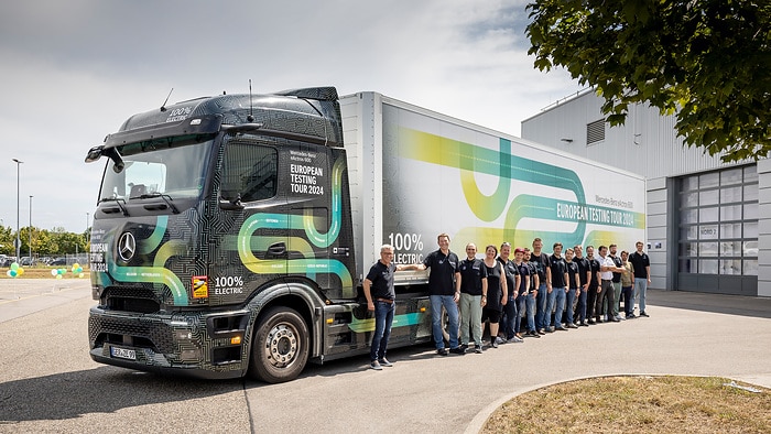 More than 15,000 kilometers traveled all-electric:  Mercedes-Benz eActros 600 testing tour throughout Europe completed successfully