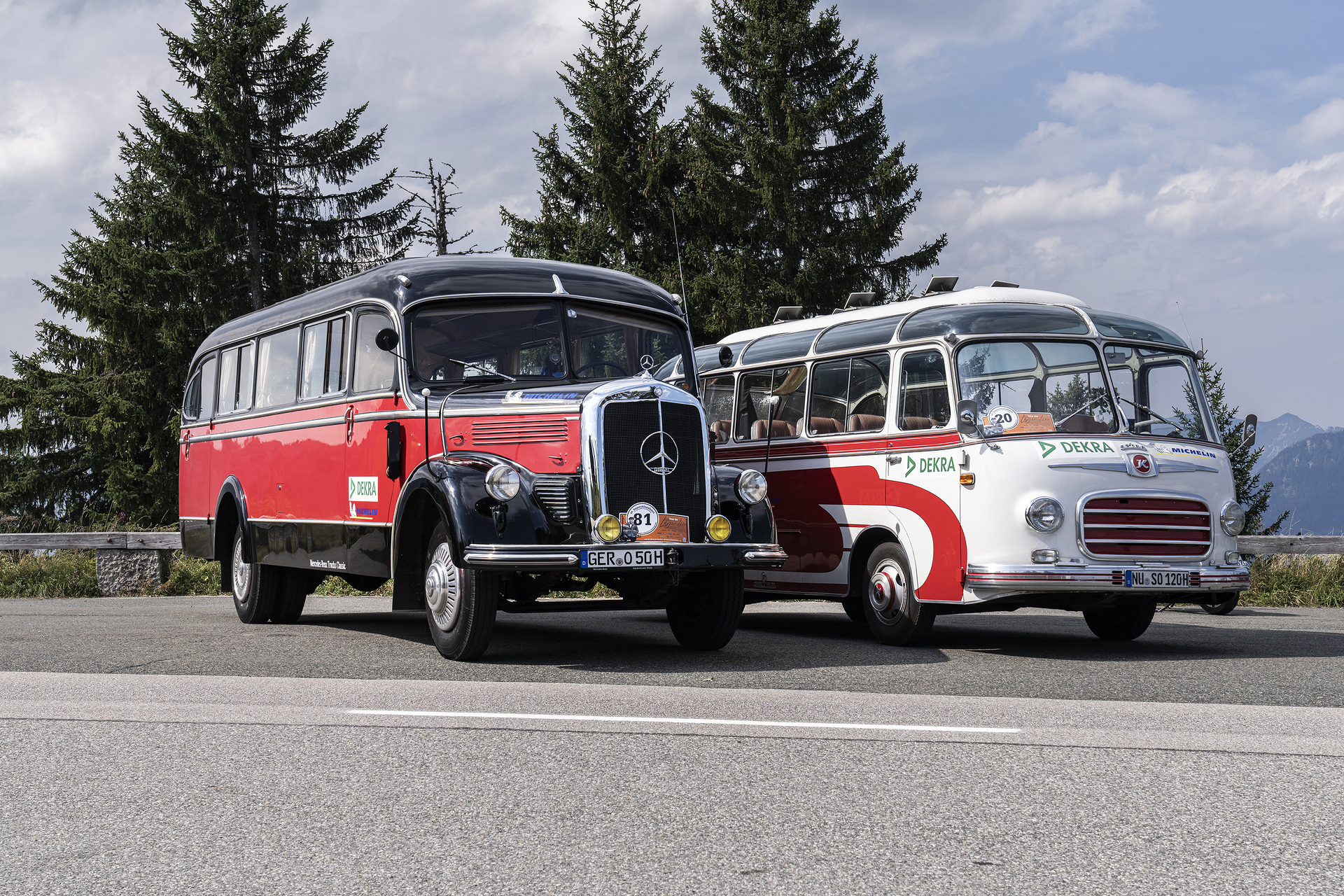 Jubiläumstour: Acht Lkw- und Bus-Legenden von Mercedes-Benz und Setra bei der 20. Deutschlandfahrt für historische Nutzfahrzeuge