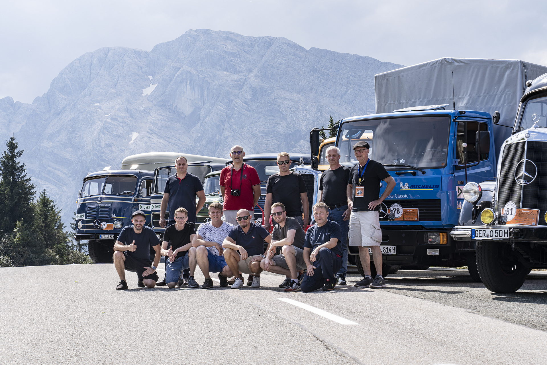 Anniversary tour: Eight truck and bus legends from Mercedes-Benz and Setra at the 20th Germany tour for historic commercial vehicles