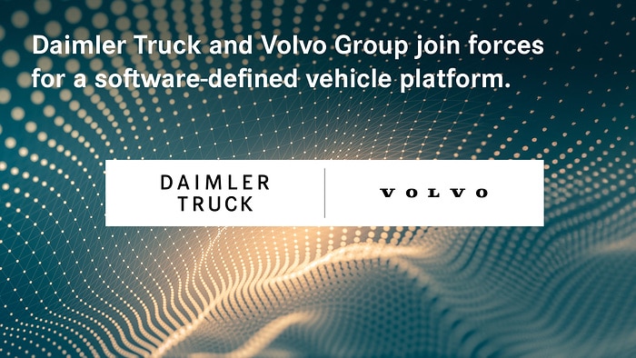 Daimler Truck und Volvo Group unterzeichnen verbindliche Vereinbarung für Joint Venture zur Entwicklung einer softwaredefinierten Fahrzeugplattform