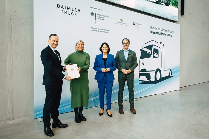 Daimler Truck receives funding for fuel cell trucks from German federal and state governments