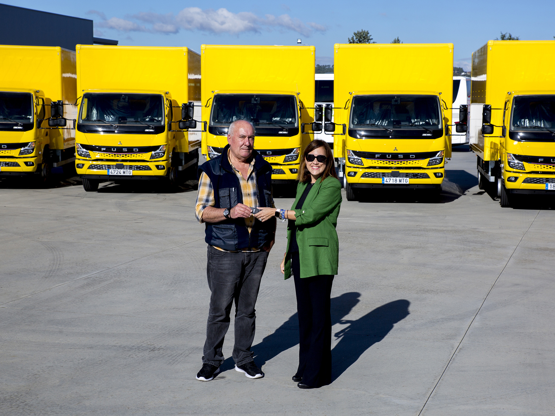 Daimler Truck brand FUSO handed over 22 all-electric eCanter to Planway Logística in Spain