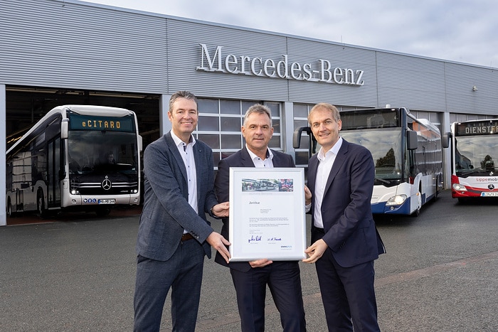 Daimler Buses eröffnet 100. Servicestützpunkt für eCitaro Kunden