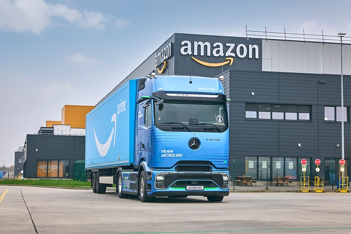 Major contract for Mercedes-Benz Trucks: Amazon orders more than 200 eActros 600