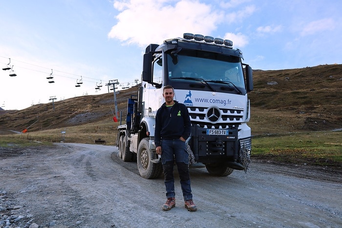 Skilifte im Sommer? Was der Mercedes-Benz Arocs damit zu tun hat.