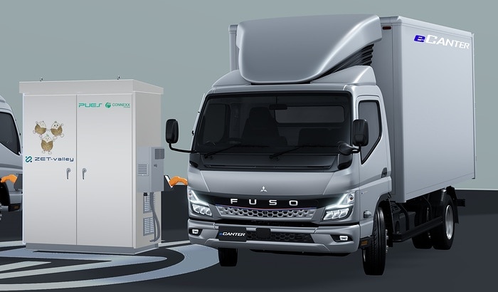 Daimler Truck subsidiary FUSO demonstrates recycling of eCanter batteries in energy storage systems