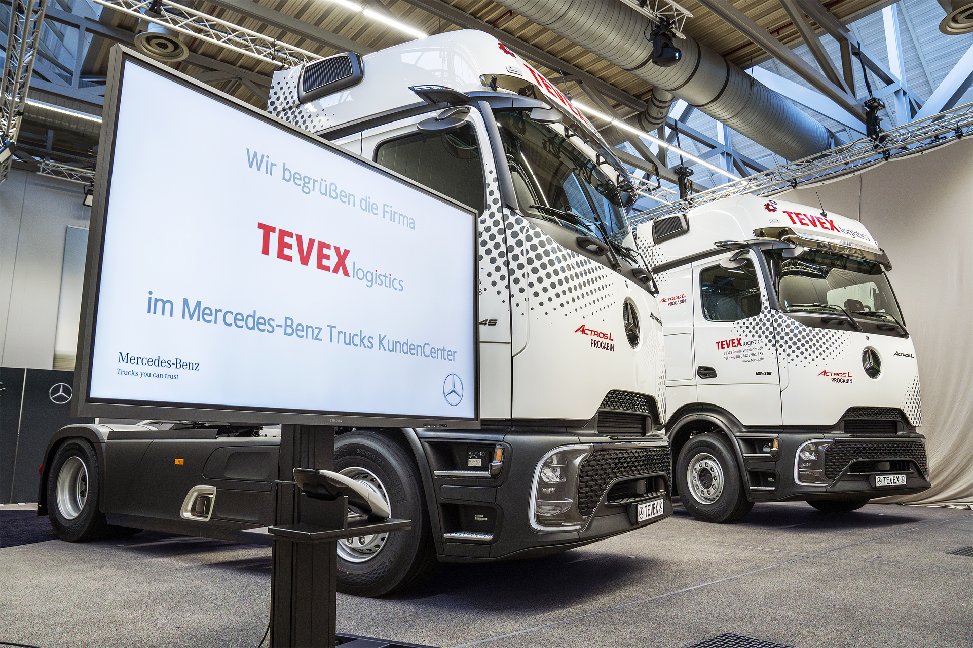 Tevex Logistics modernises its fleet with 150 new Mercedes-Benz Actros L vehicles for greater efficiency and safety