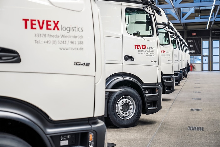 Tevex Logistics modernises its fleet with 150 new Mercedes-Benz Actros L vehicles for greater efficiency and safety