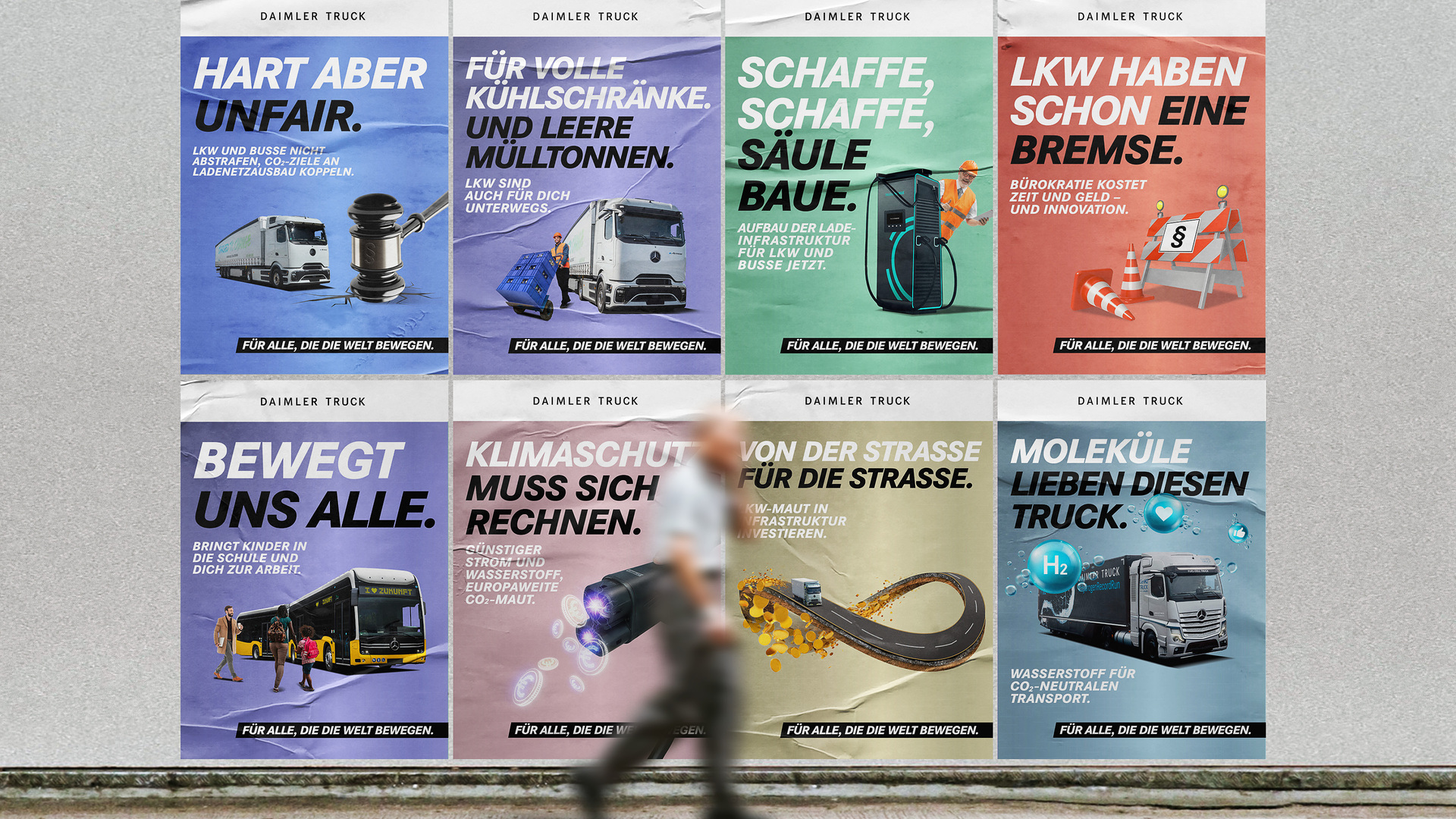 SCHAFFE, SCHAFFE, SÄULE BAUE – Daimler Truck startet Onlinekampagne mit politischen Forderungen