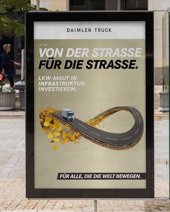 SCHAFFE, SCHAFFE, SÄULE BAUE – Daimler Truck startet Onlinekampagne mit politischen Forderungen