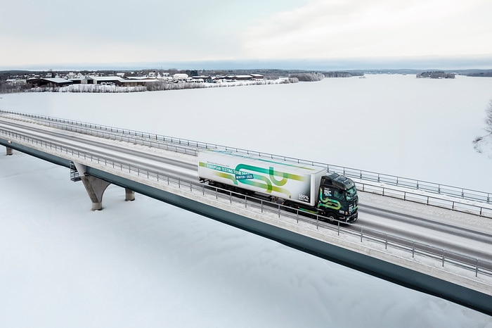 eActros 600 European tour in snow and ice: Electric trucks also drive efficiently in winter