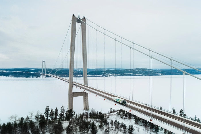 eActros 600 European tour in snow and ice: Electric trucks also drive efficiently in winter