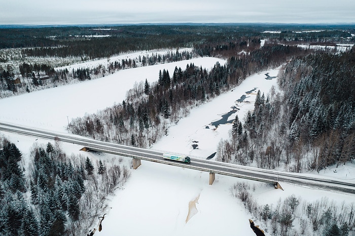 eActros 600 European tour in snow and ice: Electric trucks also drive efficiently in winter