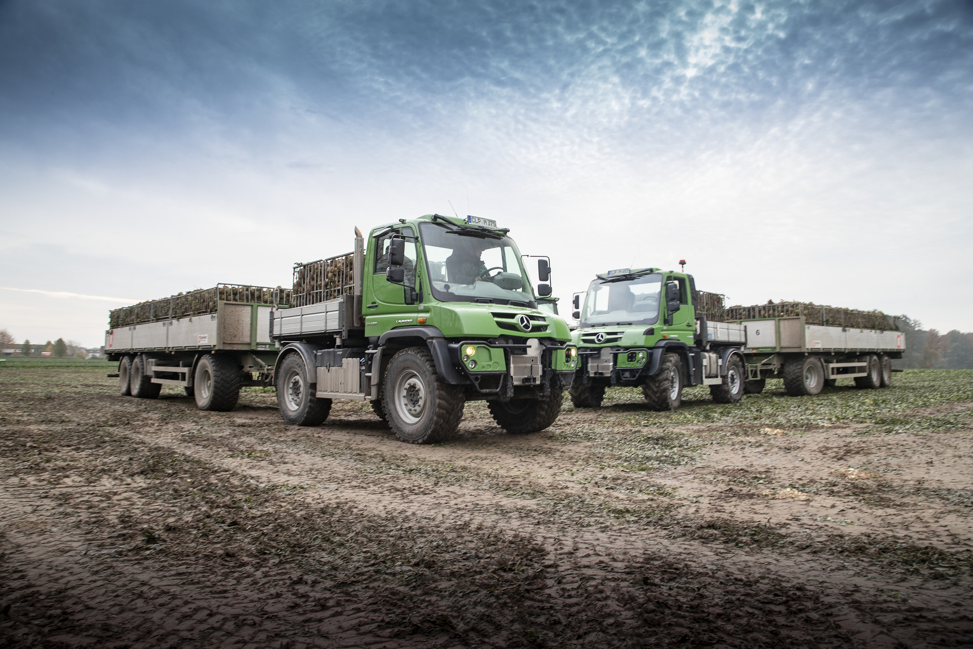 Unimog in agricultural operation The Unimog for modern agriculture: three implement carriers at Agritechnica