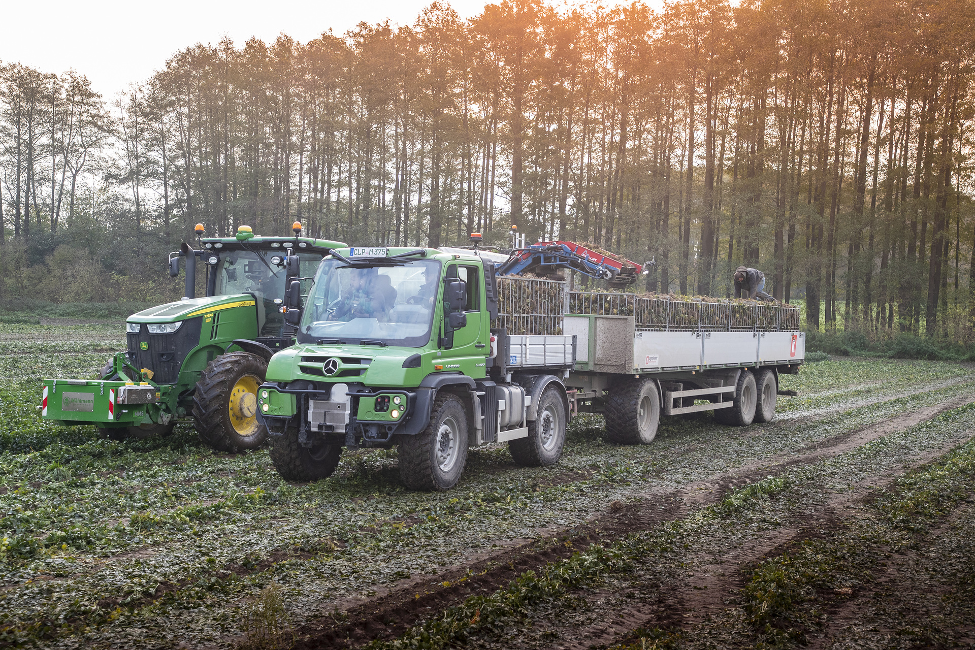 Unimog in agricultural operation The Unimog for modern agriculture: three implement carriers at Agritechnica