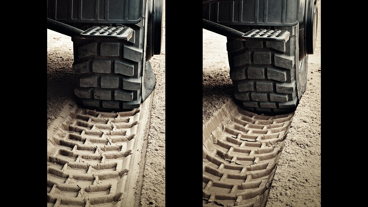 Optional tire pressure control system with air pressure hoses in the axle The Unimog for modern agriculture: three implement carriers at Agritechnica