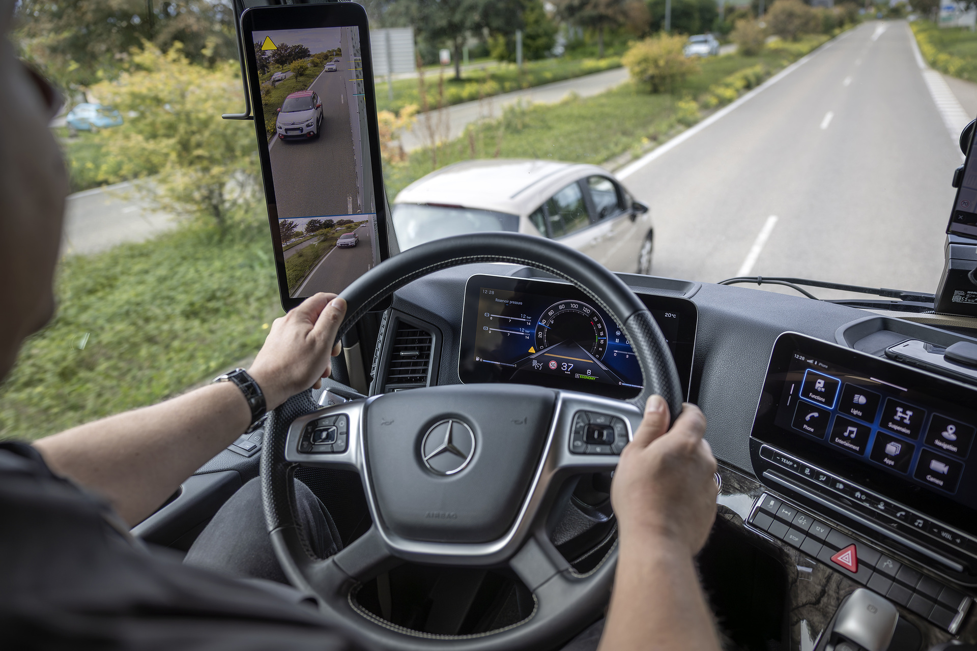 The Actros L on the roads around Molsheim, facility of Mercedes-Benz Trucks in France Mercedes-Benz Actros L